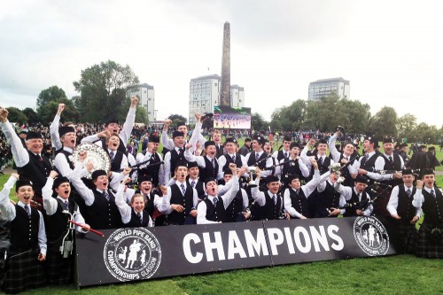 The St Andrew's College Pipe Band won the World Juvenile Pipe Band Championships in Glasgow in 2013
