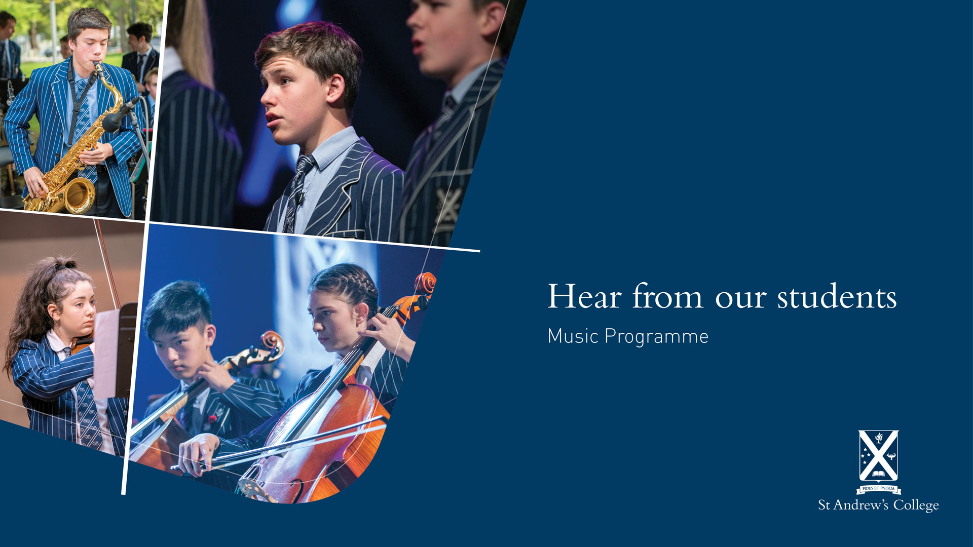 Hear from our students Music