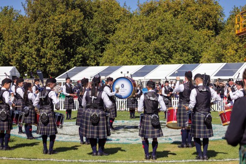 Pipe Band performing at national competition.