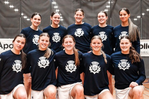 Senior A Girls' basketball team.