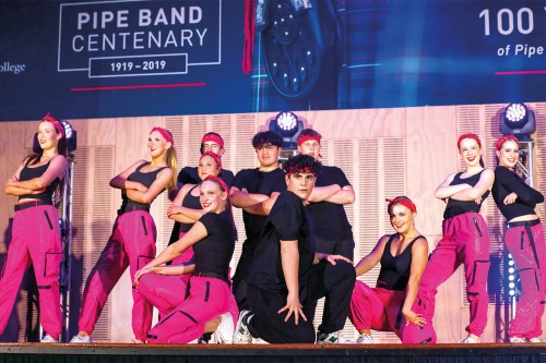 Student hip-hop performance at the St Andrew's College 2023 Dance Revue.