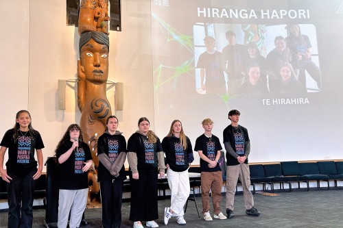 Hanaatia-Te Kane Hakiwai (Year 9), Portia Bennie (Year 13) Ruby Beynon, Pippa Witehira (both Year 12), Evangeline McNeill, Elijah Hyde and Te Koha Ware (all Year 13).