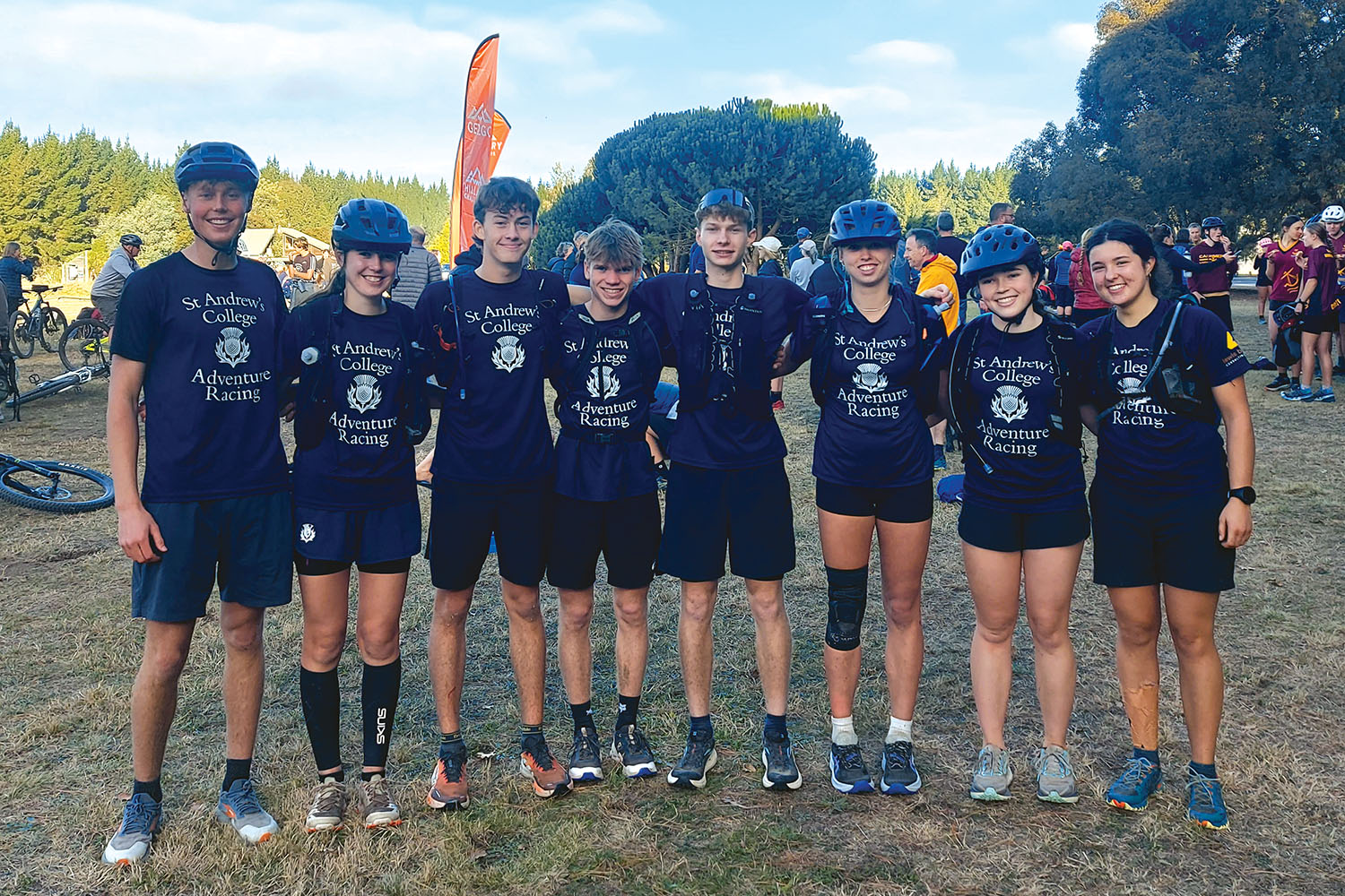 St Andrew's College students at the SISS Adventure Racing Championships