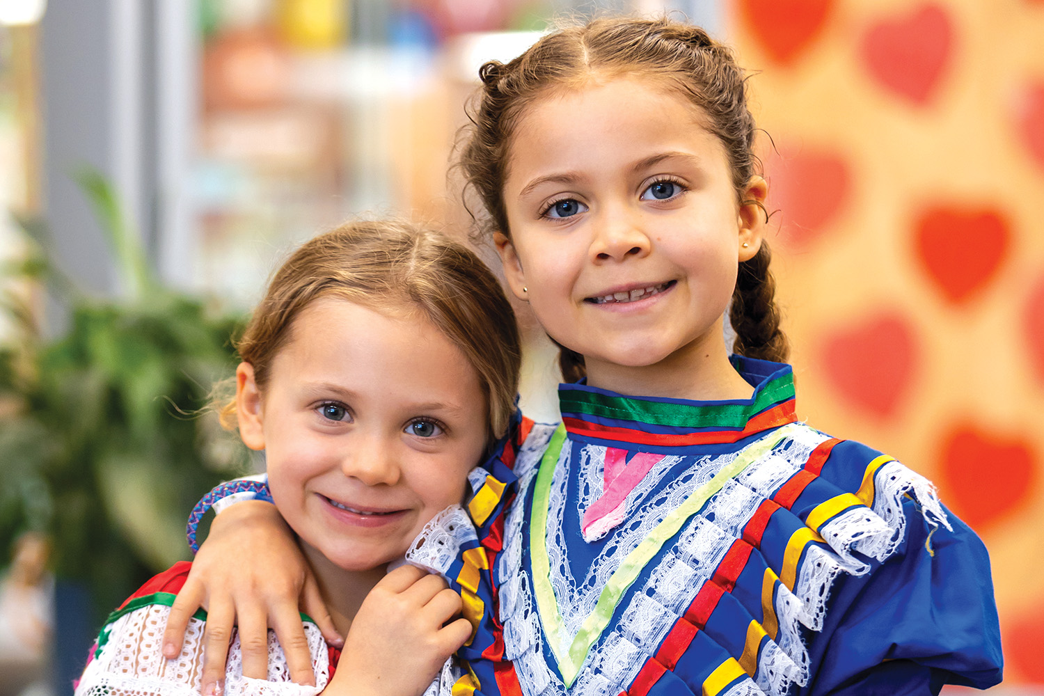 St Andrew's College students Noa Johnstone and Romina Johnstone during Cultural Week