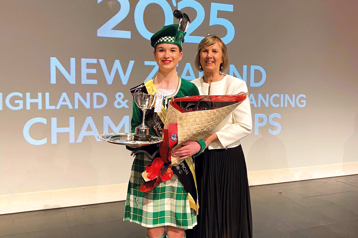 St Andrew's College student Sarah McCarthy at the New Zealand Highland Dancing Championships.