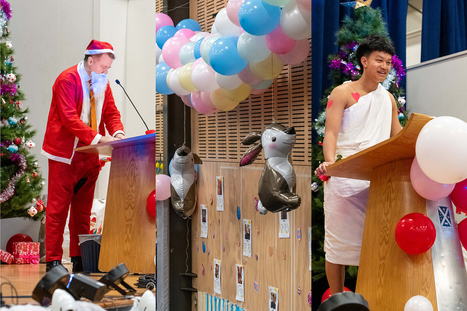 St Andrew's College Rector and Year 13 Student Ivan Ren during Prefects' Assembly 2025.