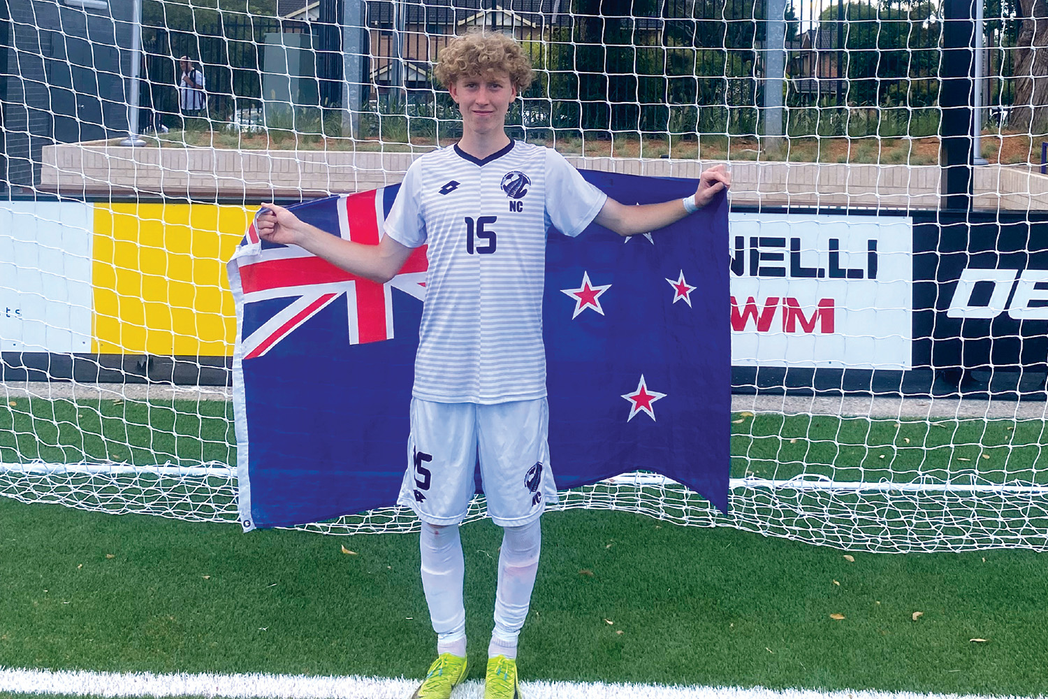 St Andrew's College student Noah Cole, member of the member of the New Zealand Secondary Schools’ U19 football team.