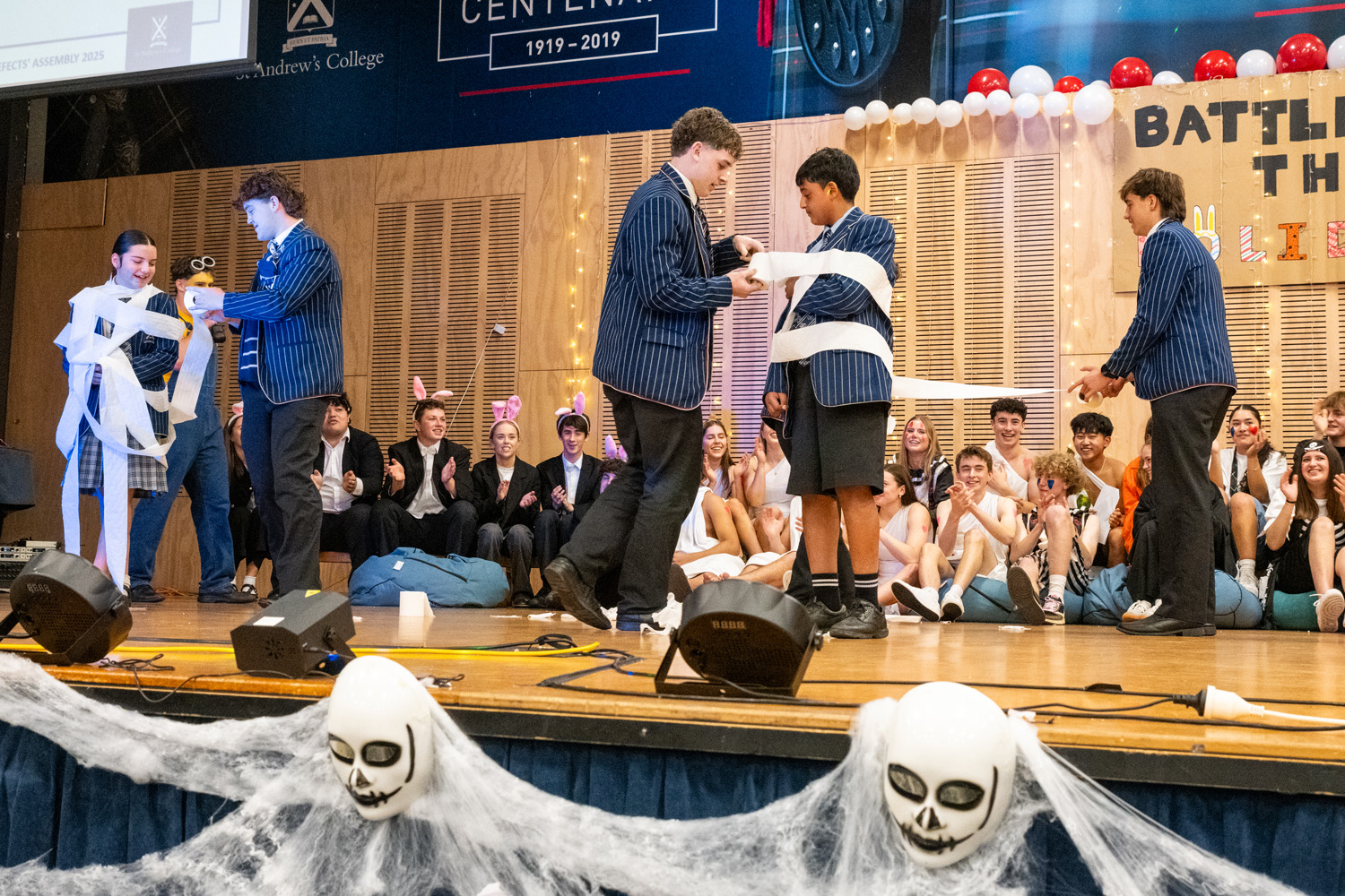 St Andrew's College students during Prefects' Assembly 2025.