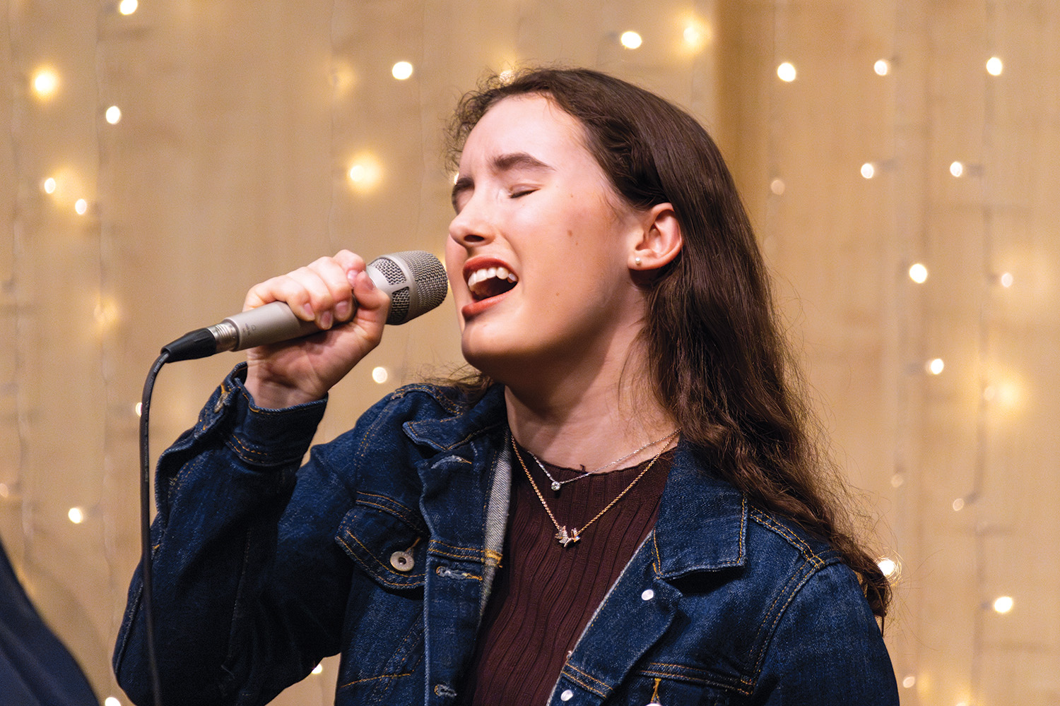 St Andrew's College student Lucy Binnie performing at the Music Performance Evening.