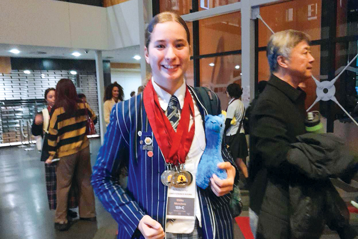 St Andrew's College student Eliska Menclova at the World Scholar’s Cup.
