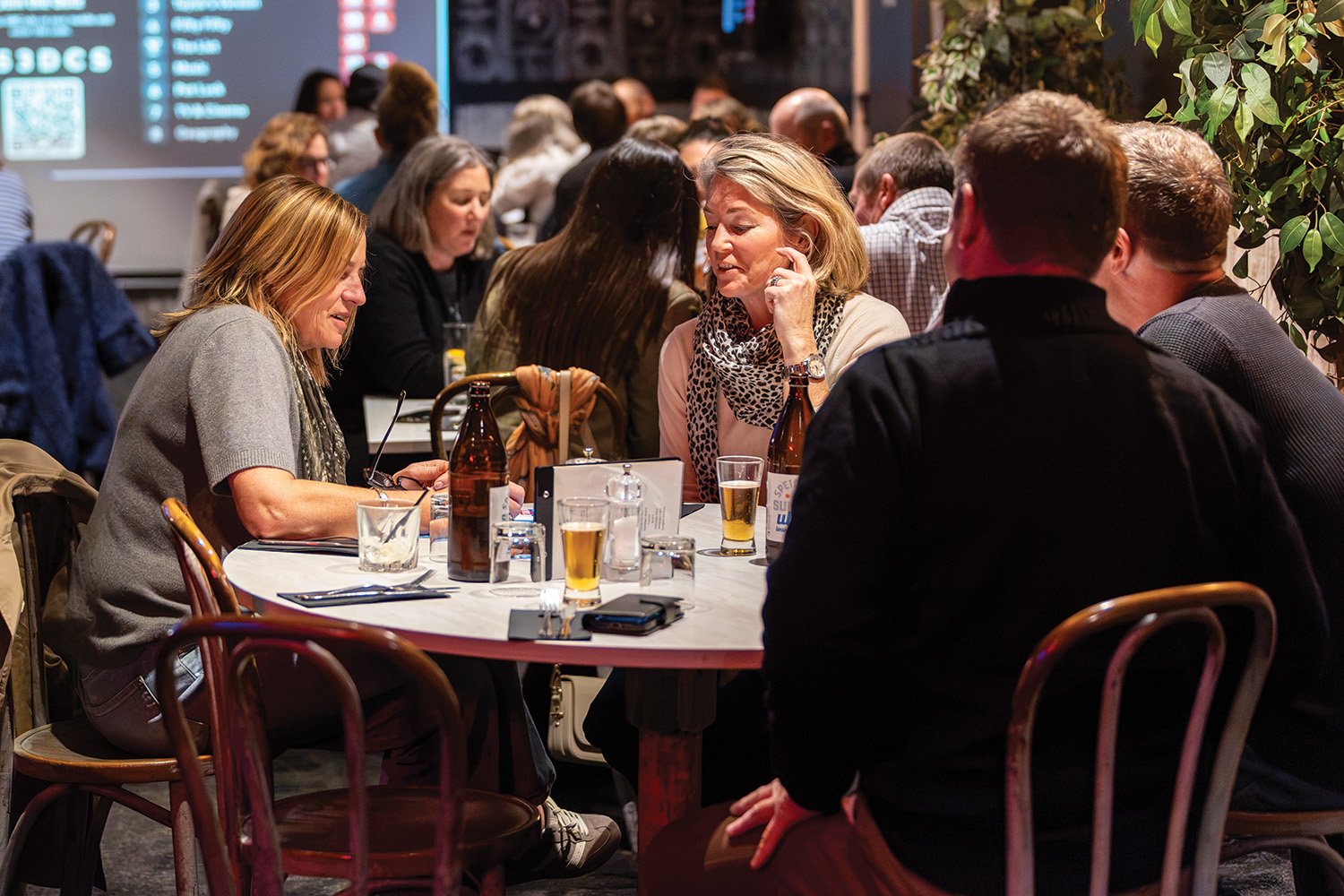 St Andrew's College Boarding parents enjoy a quiz night at the Elmwood Tavern.