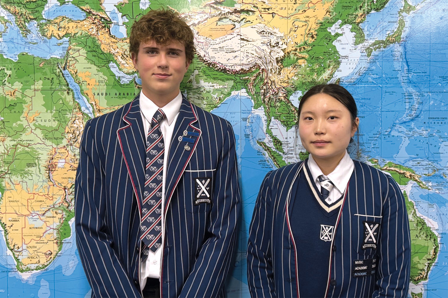 St Andrew's College Well-being leaders, Carter Evans and Ary Son
