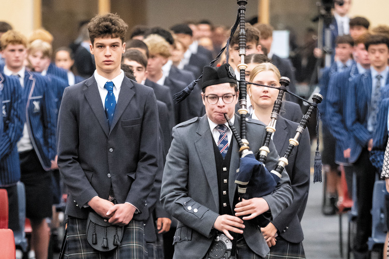 St Andrew's College students at the 2025 Leadership Assembly.