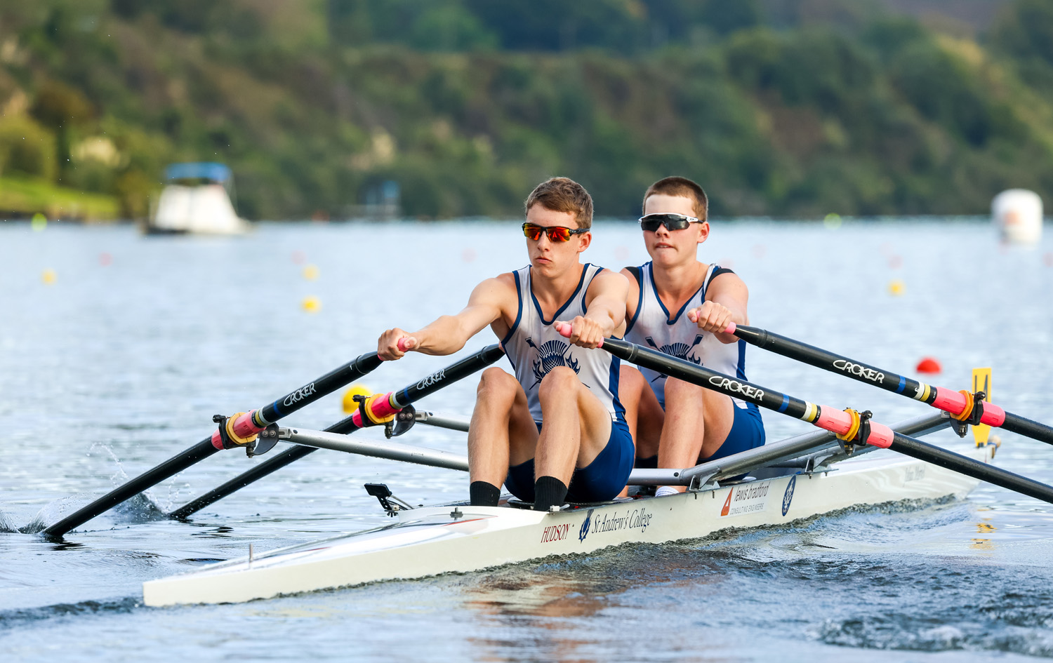 The silver medal winning St Andrew's College Boys’ U15 double.
