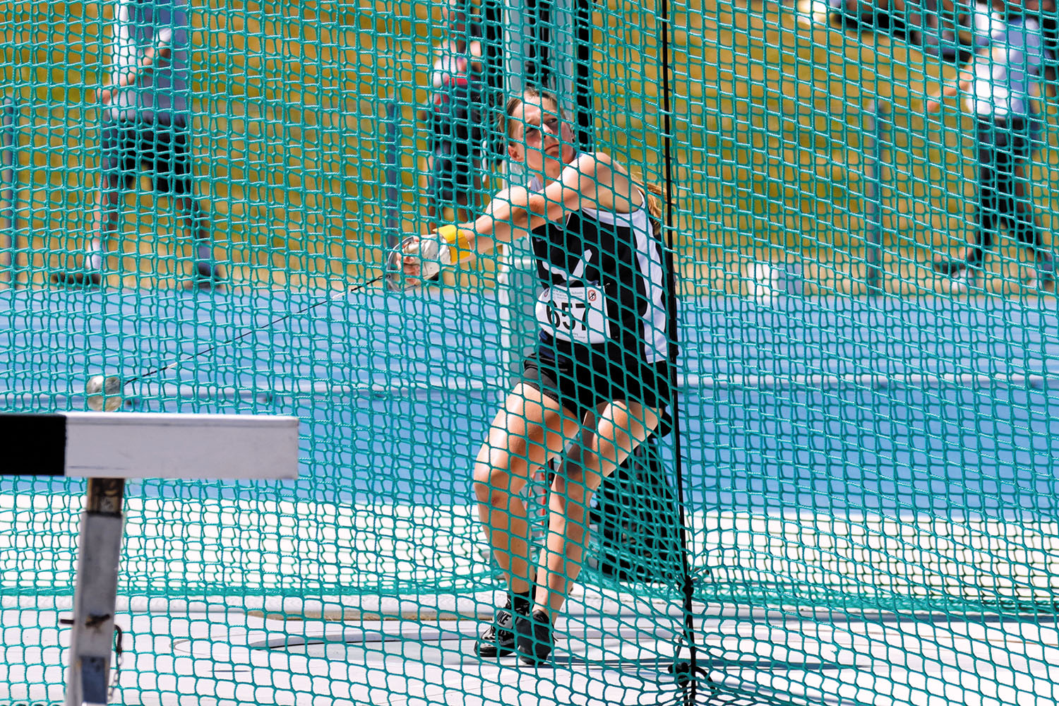 St Andrew's College student competing at the New Zealand Secondary Schools’ Athletics National Track and Field and Road Race Championships
