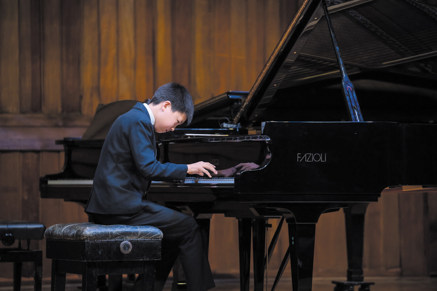 St Andrew's College student Chenxiao Leo Yang performing at the Rising Stars concert.