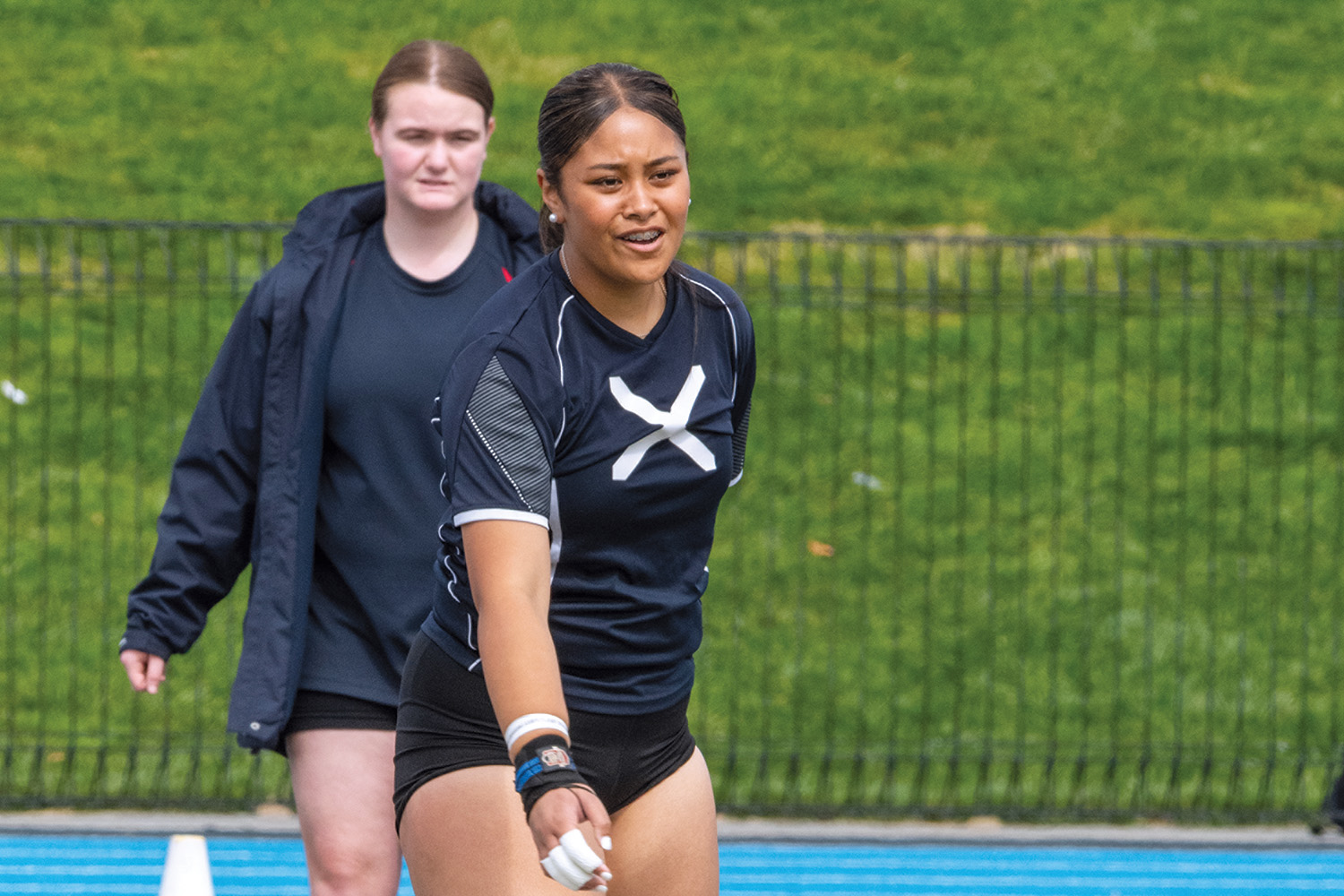 St Andrew's Vollege double gold medallist at the South Island Secondary Schools&rsquo; Athletics Championships, Melenaite (Tia) Havea