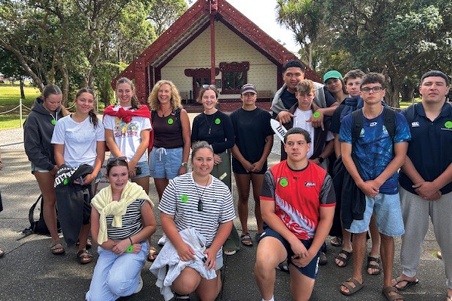 St Andrew&rsquo;s College students at the Waitangi Treaty Grounds.