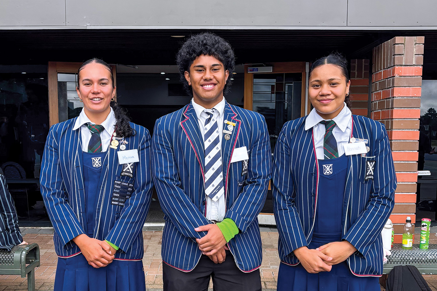 Three St Andrw's College students at the annual SPACPAC Collective Leadership Summit Retreat.