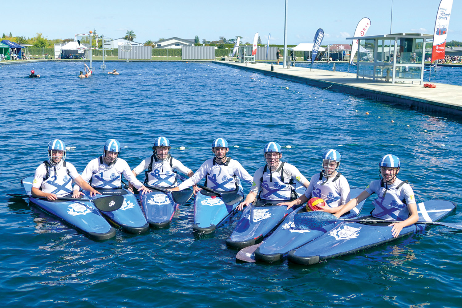 St Andrew&rsquo;s College senior canoe polo team