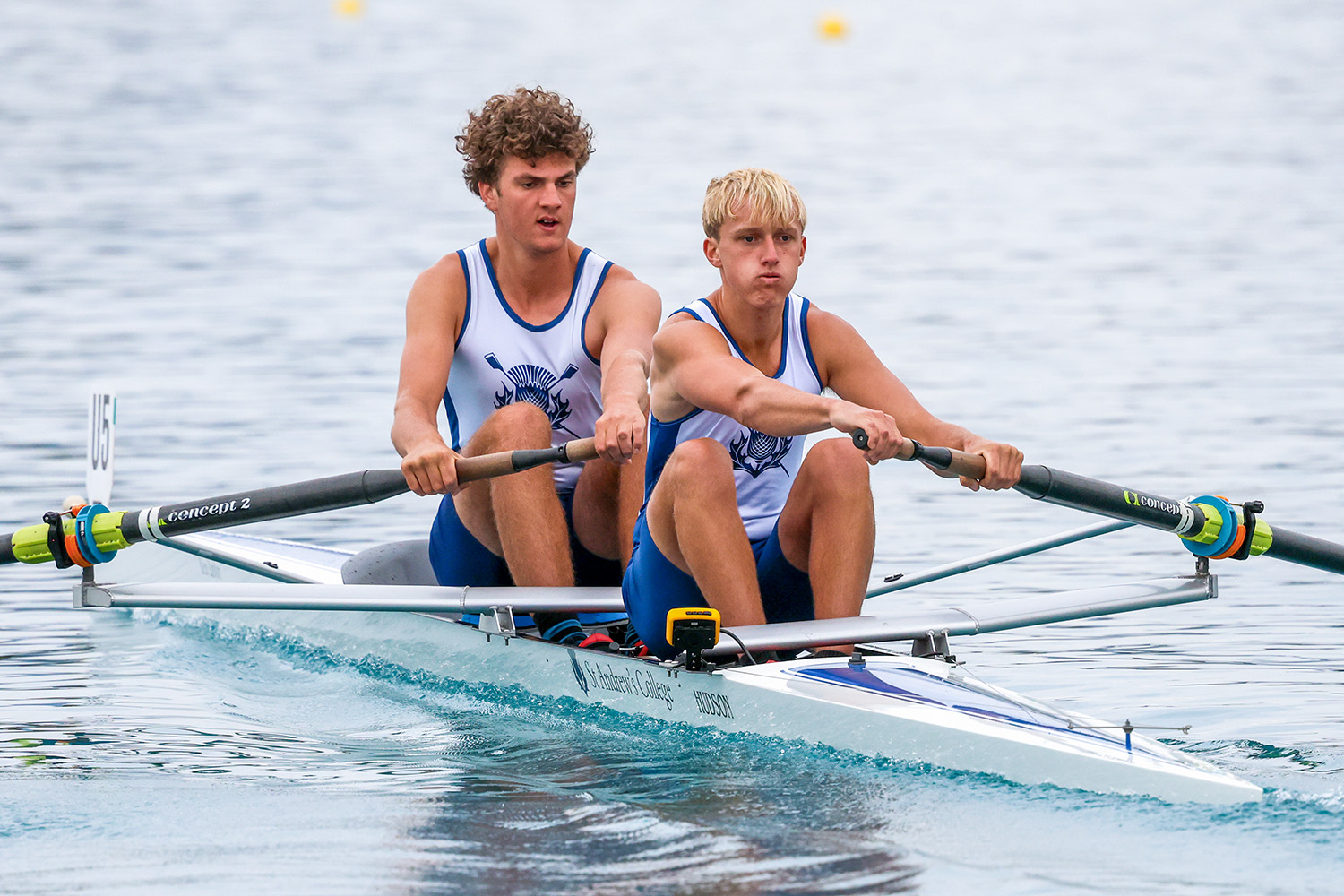 St Andrew's College Oliver Barker and Tadhg Molony competing at the 2026 Maadi Cup