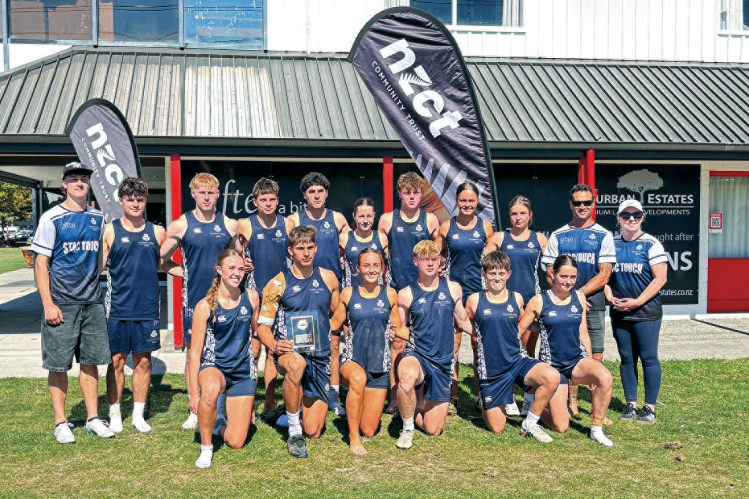 St Andrew's College touch teams at the South Island Secondary Schools' Touch Championships