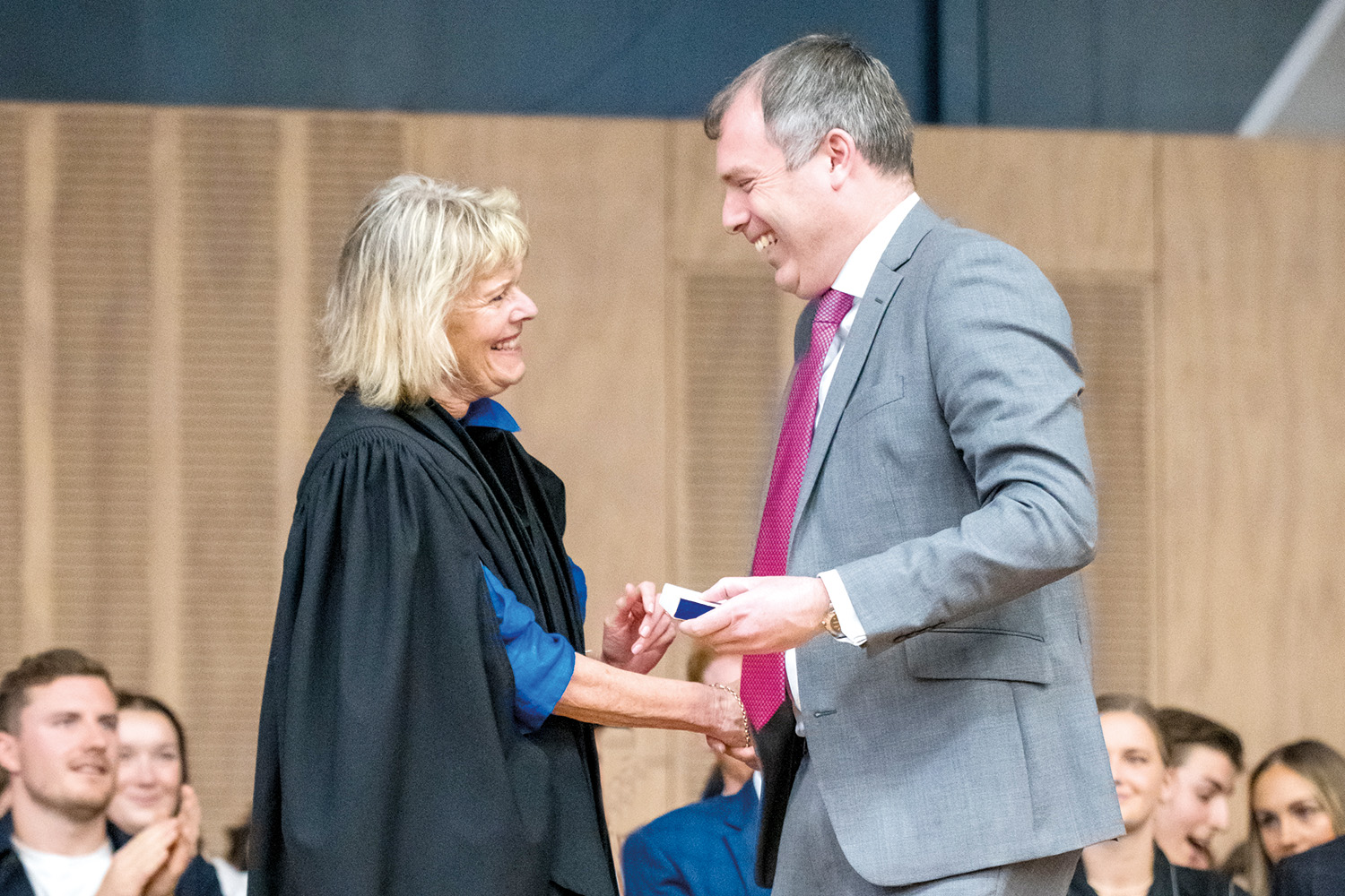 St Andrew's College Rector, Christine Leighton with Deputy Chair – Corporate and Commercial Law Partner, Nick Letham.