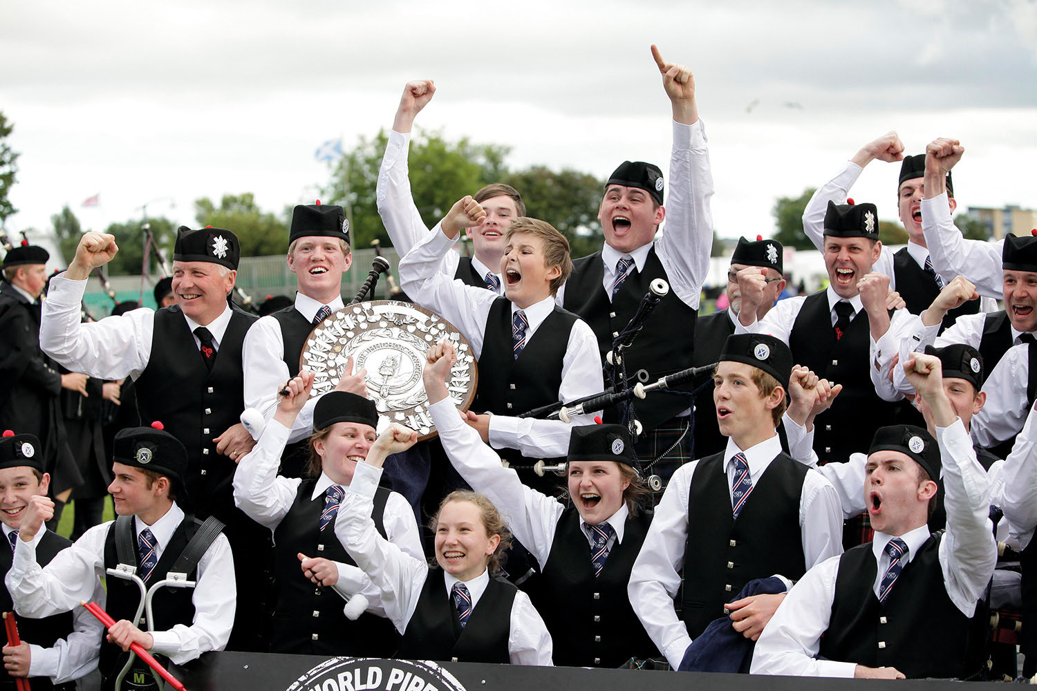 St Andrew's College Pipe Band world champions