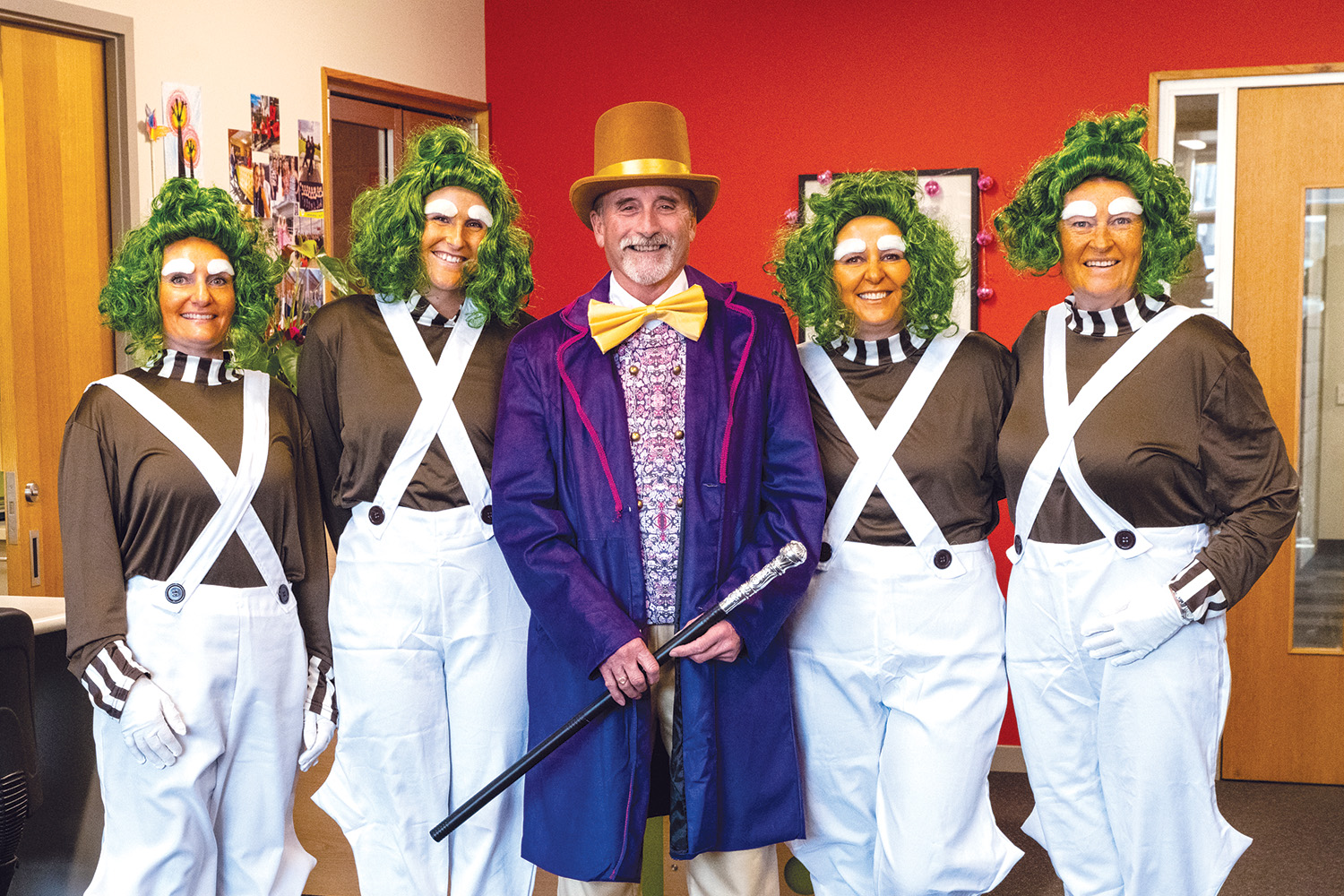 St Andrew's College Preparatory School Principal and other staff at the 2025 Book Week parade.