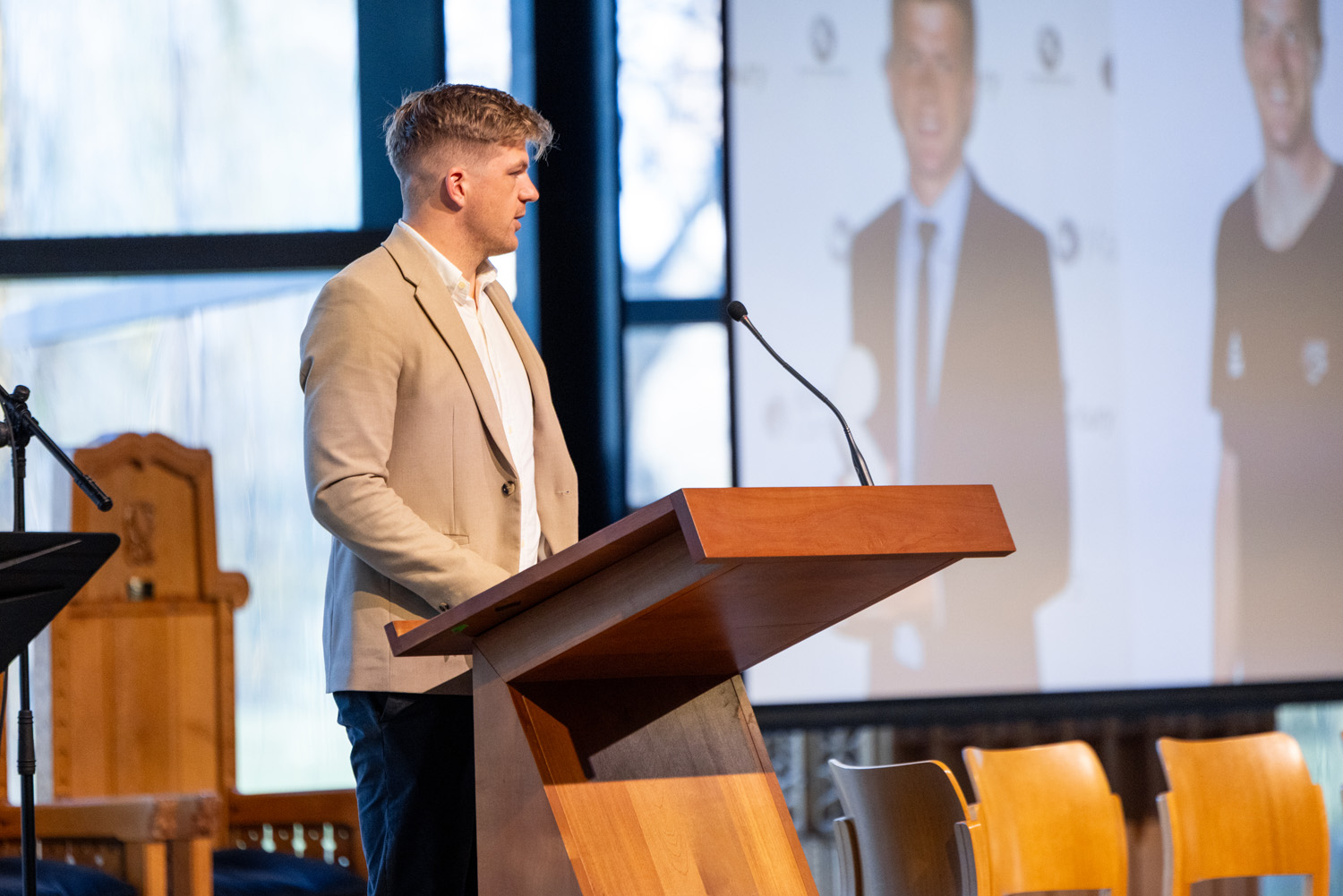 Speaker at the St Andrew's College 2025 Boys' Assembly