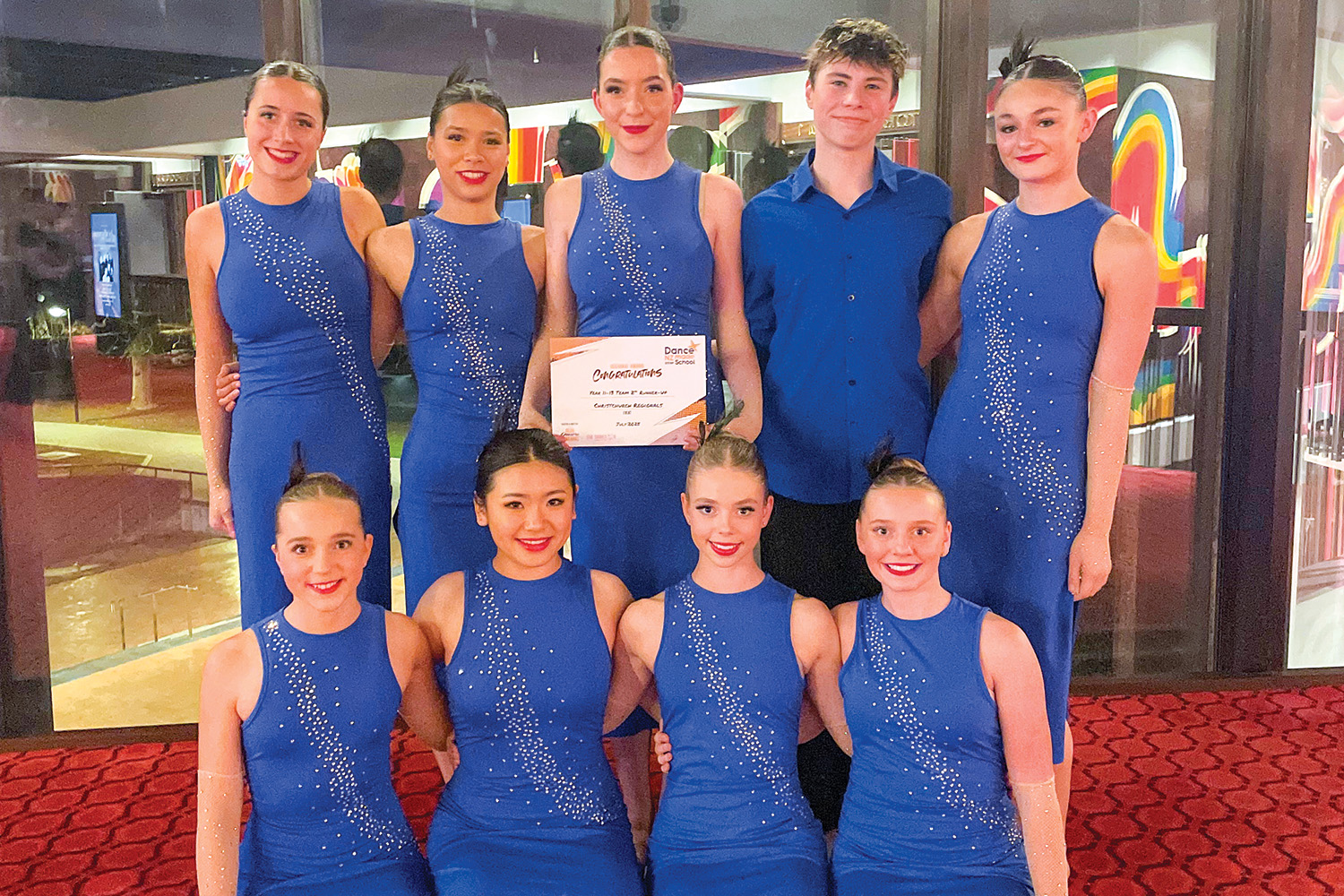 The St Andrew&rsquo;s College Dance team after winning third place in the Senior section at the DanceNZ made Christchurch Regional competition.
