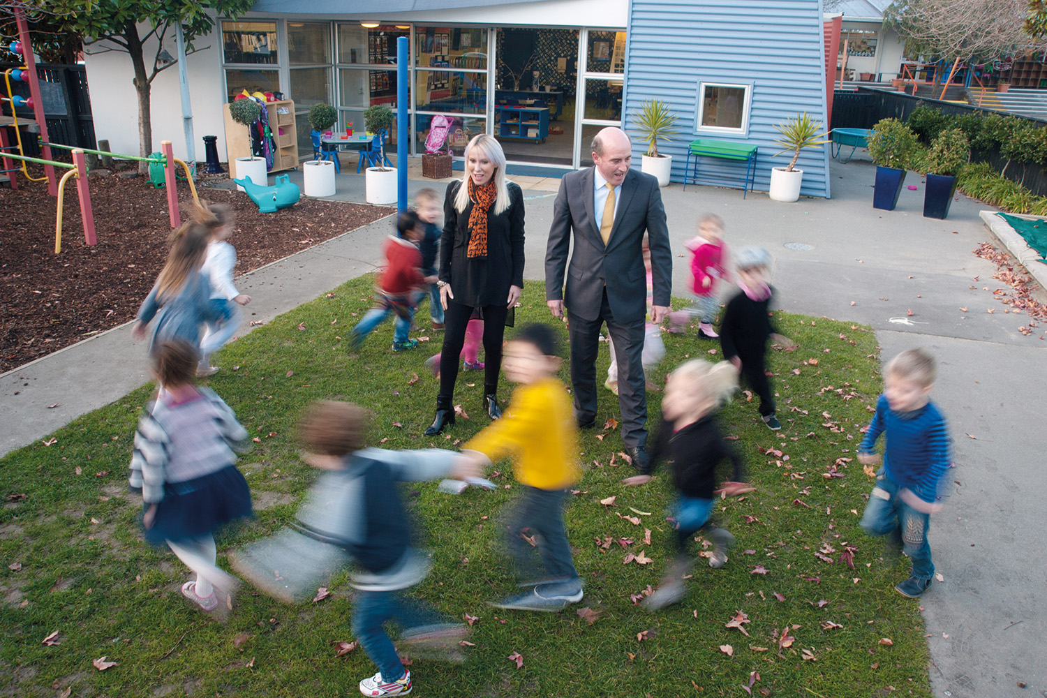 Jonathan Bierwirth at the St Andrew's College Pre-school.