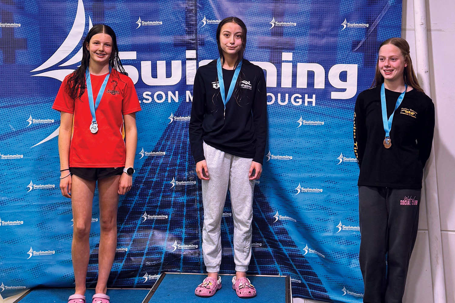 St Andrew's College student Kelicia Rui En Purcell at the South Island Short Course Swimming Championships.