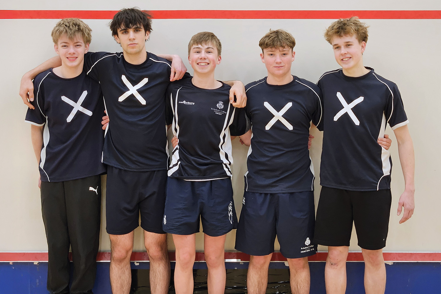 St Andrew&rsquo;s College squash team at the New Zealand Secondary Schools&rsquo; Squash Championships.