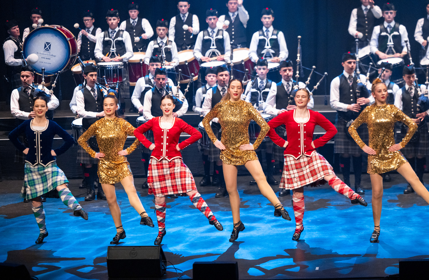St Andrew's College highland dancers performing at StAC Attack 2025.