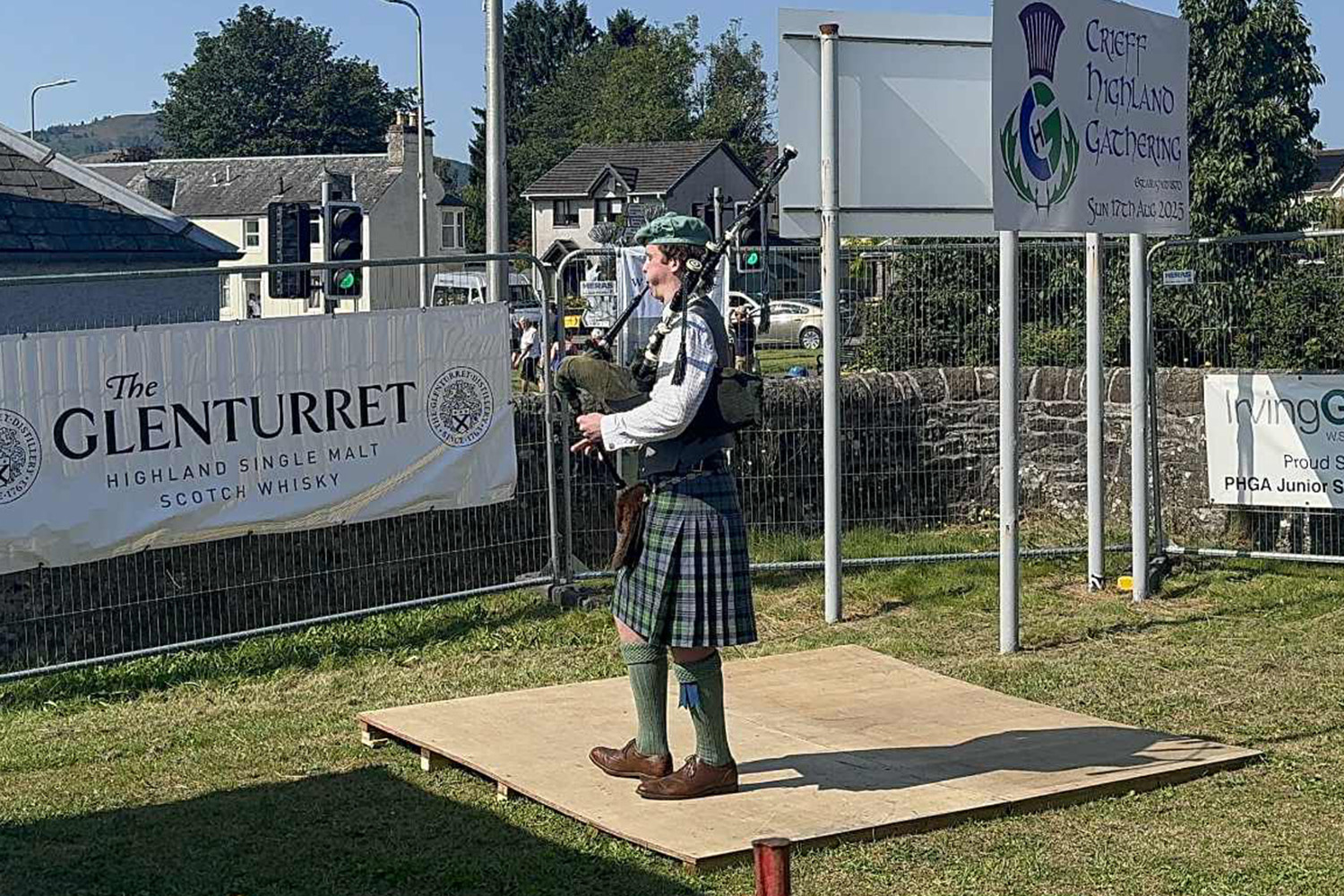 St Andrew's College student Sam Foote in Scotland.