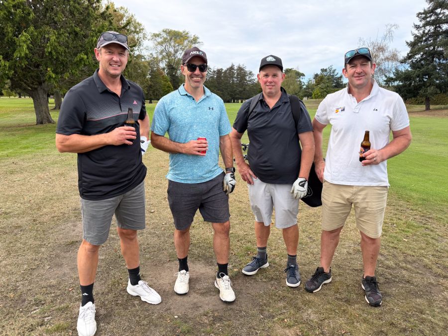 Tom Johnston (OC 2003), Bryan Stronach (OC 1998), Jamie Cowan (OC 1998) and Chris King (OC 1999)