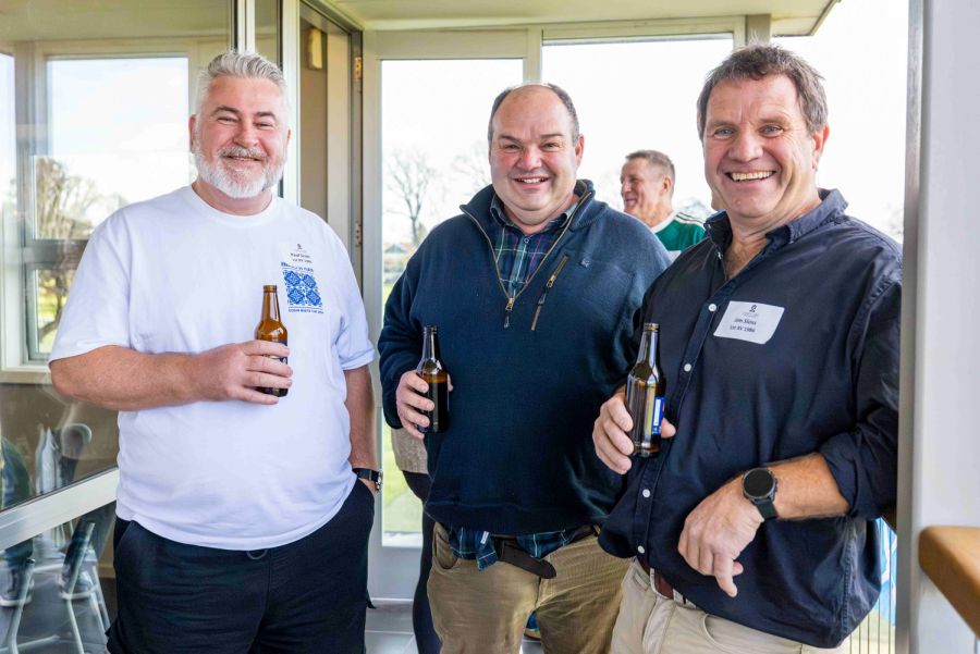 Paul Scott (OC 1986), Richard Sidey (OC 1986) and Jim Sloss (OC 1987)