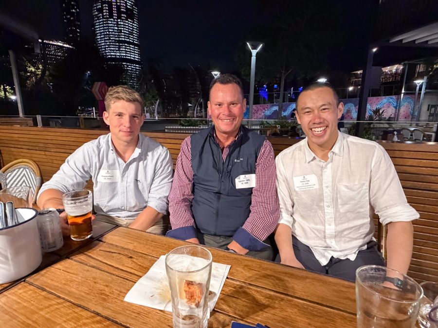 Jacques Provis (OC 2016), Warren Vette (OC 1989) and Tomo Yee (OC 2008)