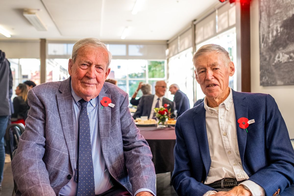 John Westgarth (OC 1960) and David Anderson (OC 1963)