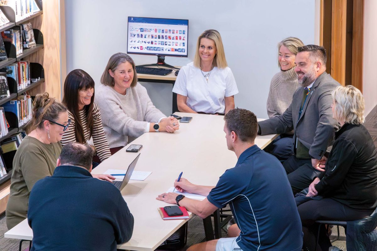 The St Andrew's College Boarding Parents Reference Group during their meeting at the end of Term 2.