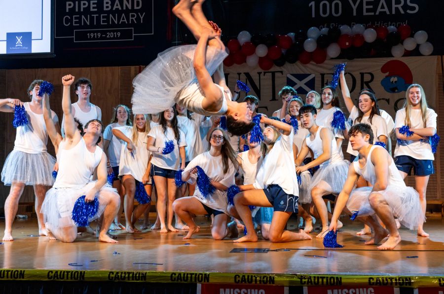St Andrew's College students dancing at the 2026 Prefects' Assembly