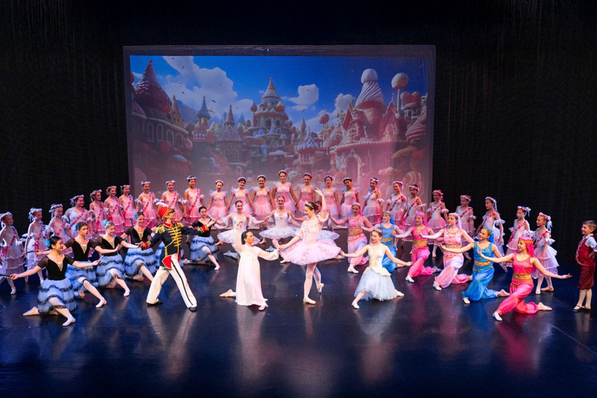 St Andrew's College ballet students performing at 'The Nutcracker'.