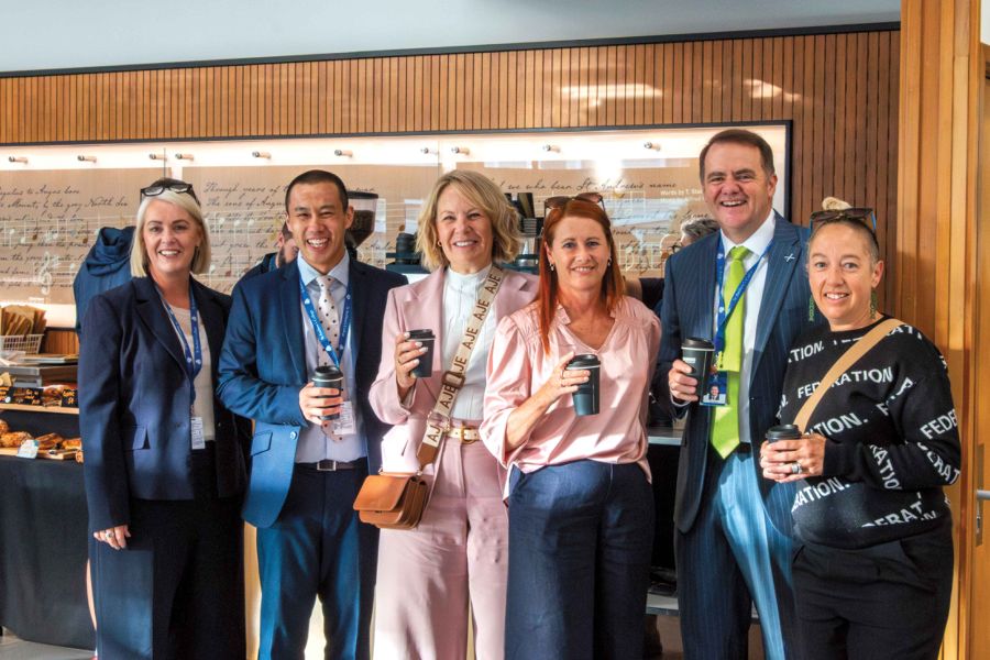 St Andrew's College staff and parents at the inaugural Coffee and Catch Ups.