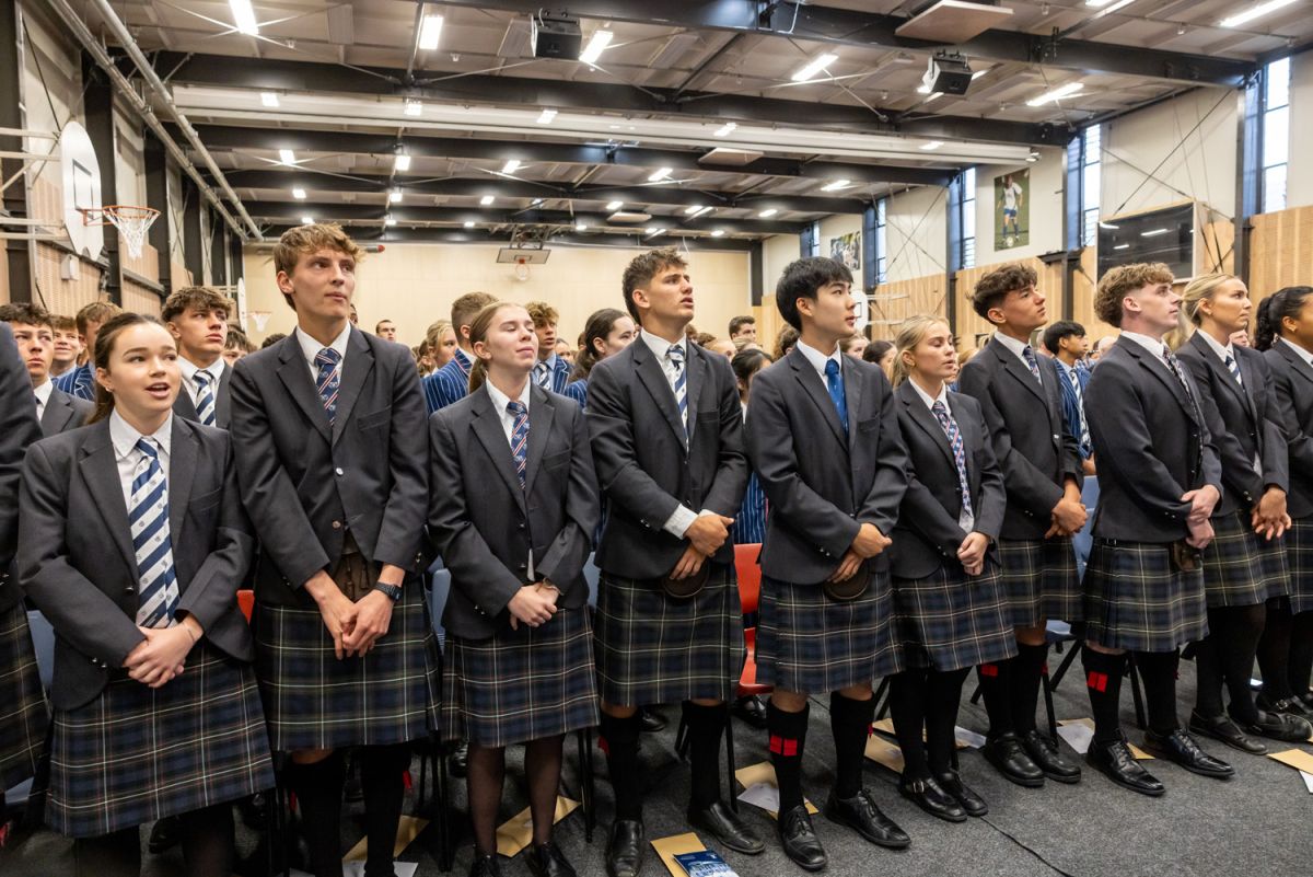 St Andrew's College students at the 2026 Prefects’ Investiture and Leadership Assembly