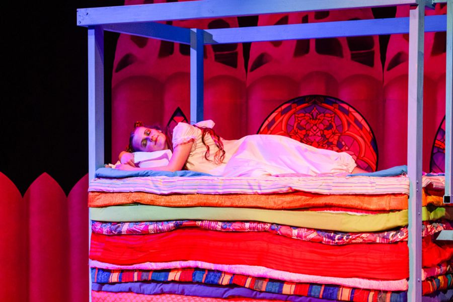St Andrew's College student performing at the 2024 Middle School production, 'Once Upon A Mattress'.