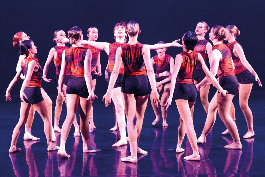 St Andrew's College students performing at the Ballet Winter Showcase.