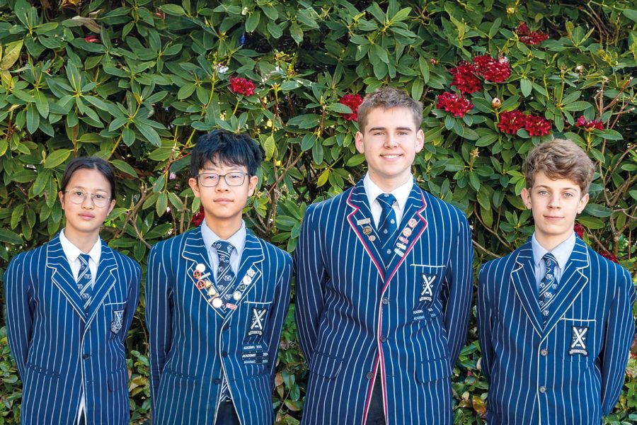 ICAS Gold Medals winners: Anqi (Angie) Qin, Cong (Zilong) Chen, Alex Manson and Jonathan Armstrong.