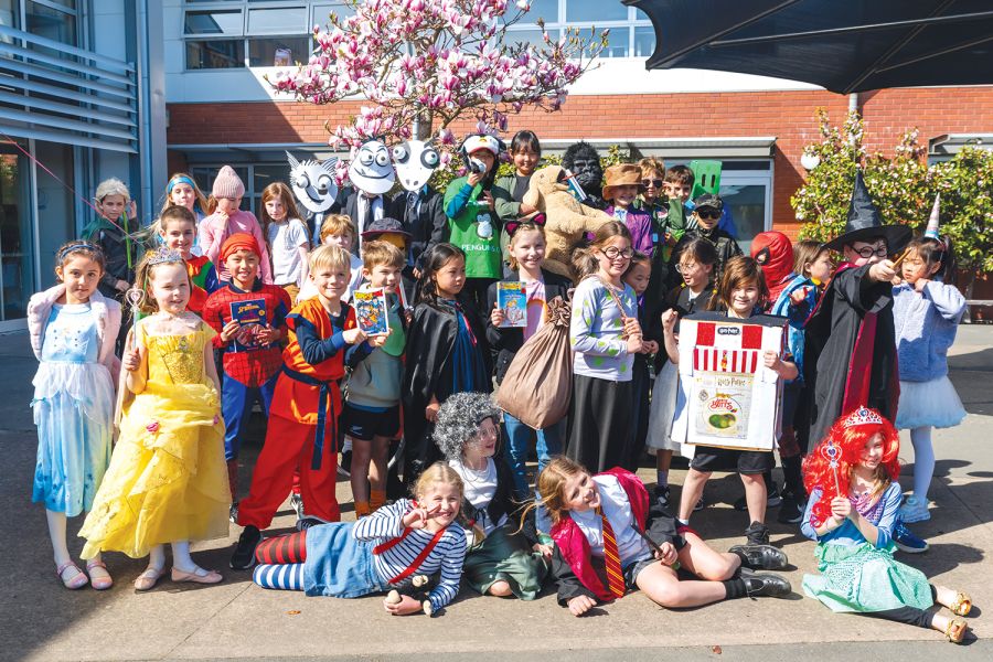 St Andrew's College Preparatory School students at the 2025 Book Week parade.
