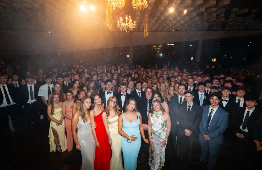 St Andrew's College students and Dean at the 2025 Senior College Formal.